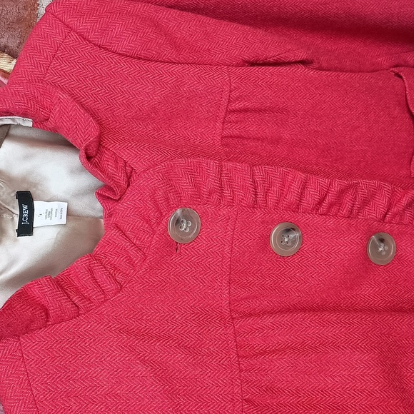 Wool jacket ( beating to orange red rhythm.) Not typical blazer jacket ☺️ - Picture 2 of 4